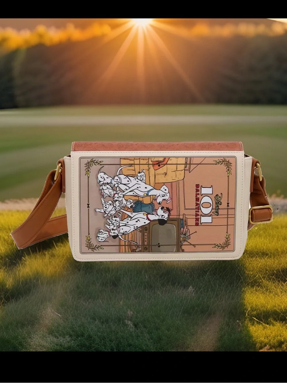 NEW Loungefly Disney 101 DALMATIANS Dogs Puppies Figural Book Crossbody Bag